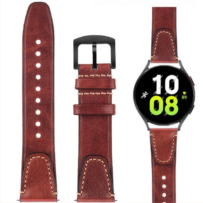 Huawei GT5/4/3/2 46mm/Watch4/3Pro órákhoz, bőrszíj, 22 mm-es férfi csuklópánt