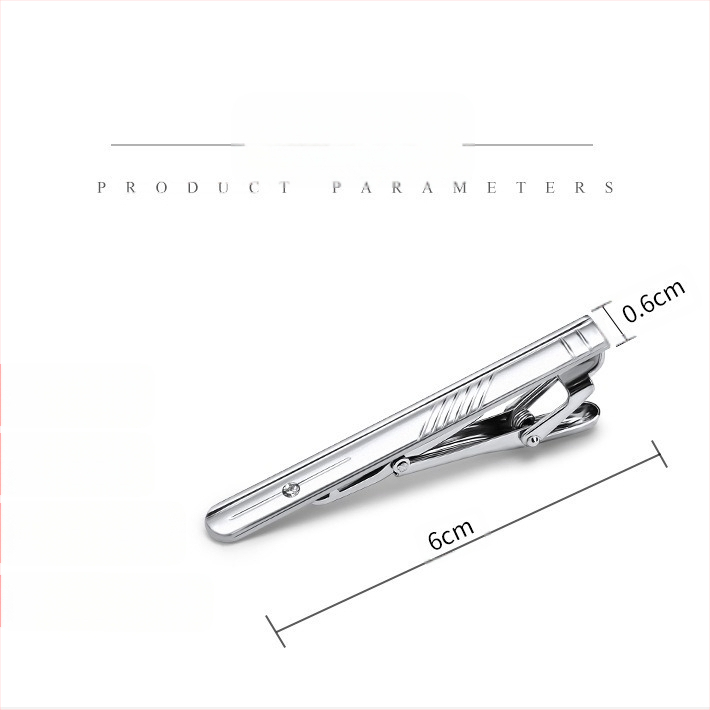 Äriline ametlik meeste kraeklamber 6cm moodne Korea stiilis Briti lipsuklamber hõbedane krae nööpnõelaga hulgimüük