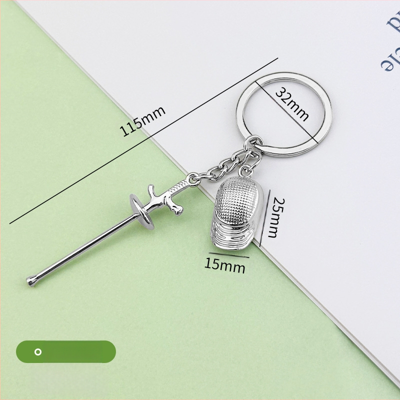 2026-os Világjátékok Vívás Kulcstartó Emléktárgy Kis Ajándék Kard Vívás Sport Profi Verseny Kis Ajándék Testreszabás