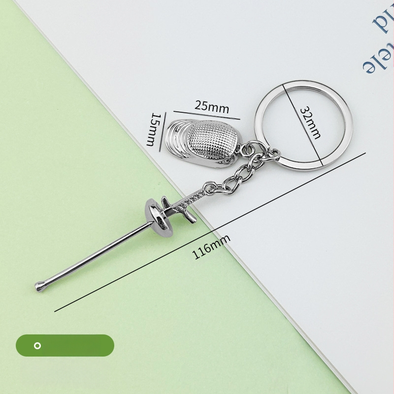 2026-os Világjátékok Vívás Kulcstartó Emléktárgy Kis Ajándék Kard Vívás Sport Profi Verseny Kis Ajándék Testreszabás