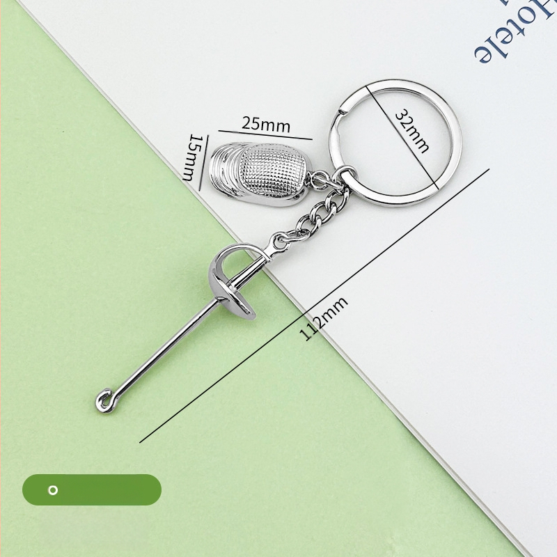 2026-os Világjátékok Vívás Kulcstartó Emléktárgy Kis Ajándék Kard Vívás Sport Profi Verseny Kis Ajándék Testreszabás