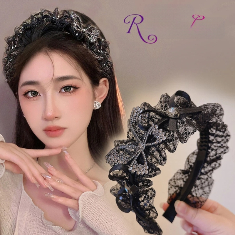 2024 tavaszi/nyári új csipkemasni fejpánt karcsúbb megjelenésért, hajkiegészítő karcsúbb megjelenésért és magasabb hajvonalért