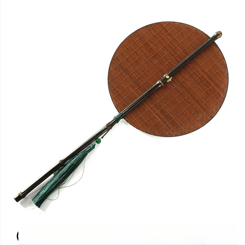 Kézzel Szőtt Bambusz Ventilátor, Hagyományos Kínai Stílusú Ventilátor, Hanfu Palota Ventilátor, Feltekerhető, Hordozható Derékventilátor, Összecsukható Ventilátor, Kínai Stílusú Nyári Hűtőventilátor