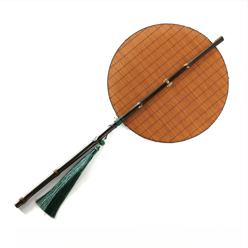Kézzel Szőtt Bambusz Ventilátor, Hagyományos Kínai Stílusú Ventilátor, Hanfu Palota Ventilátor, Feltekerhető, Hordozható Derékventilátor, Összecsukható Ventilátor, Kínai Stílusú Nyári Hűtőventilátor