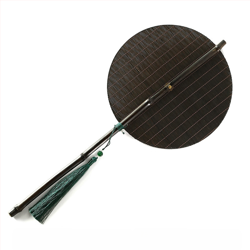 Kézzel Szőtt Bambusz Ventilátor, Hagyományos Kínai Stílusú Ventilátor, Hanfu Palota Ventilátor, Feltekerhető, Hordozható Derékventilátor, Összecsukható Ventilátor, Kínai Stílusú Nyári Hűtőventilátor