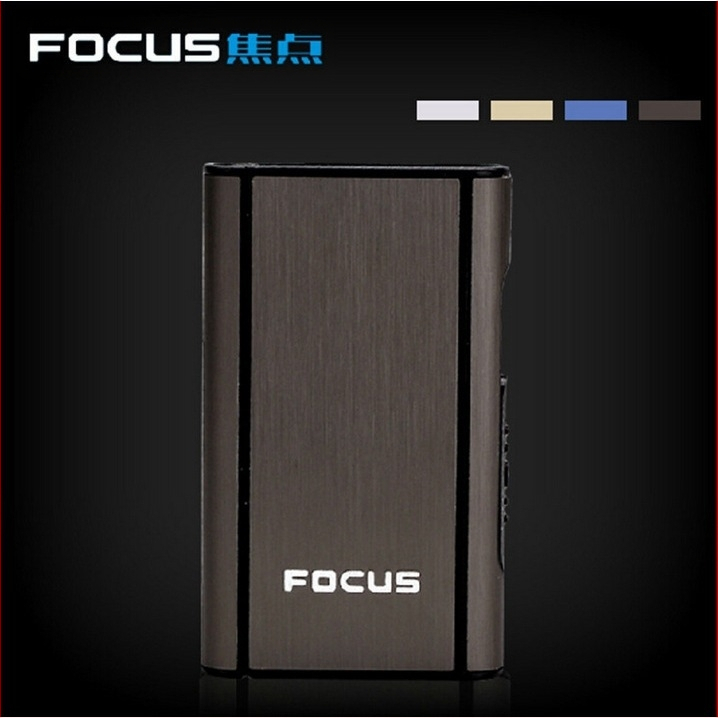 Focus Cigarette Box 10 db-os Durva Cigarette Box Automatikus Fújás Füst Ultra Vékony Alumínium Műanyag Cigarette Box Feliratozás