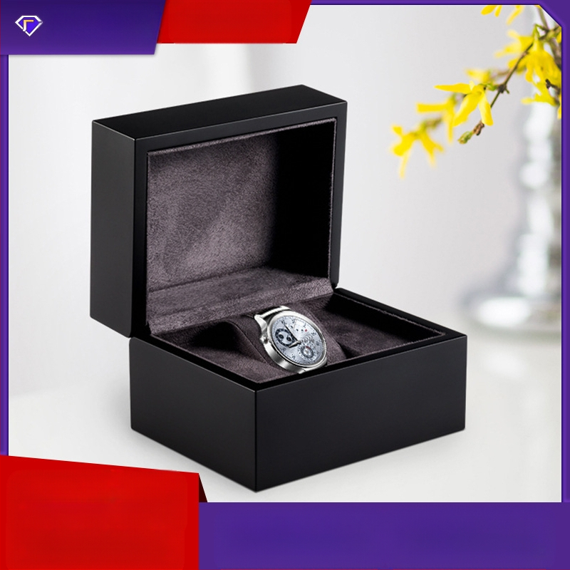 Matinės juodos spalvos laikrodžių dėžutė, daugiaspalvė, aukštos klasės medinė dėžutė, vienos spalvos laikrodžių dėžutė, laikrodžių dovanų dėžutė, gamintojo didmeninė prekyba, sandėliavimas