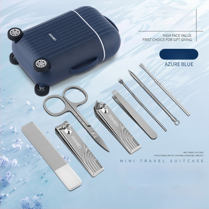 JINDA Ri US nagų kirpimo mašinėlių rinkinys, 8 dalys, pilnas nagų kirpimo mašinėlių rinkinys, nagų kirpimo mašinėlė, nagų kirpimo mašinėlė, ausų kirpimo mašinėlė, nagų kirpimo mašinėlė, šlifavimo dildė