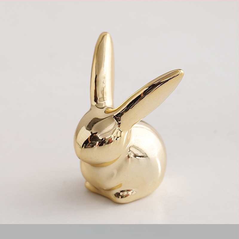 Ins Kaunistused Piiriülene Keraamiline Loominguline Elevandi Mini Jänese Sõrmus Kaelakee Ehete Riiul Loomaakna Väikesed Kaunistused