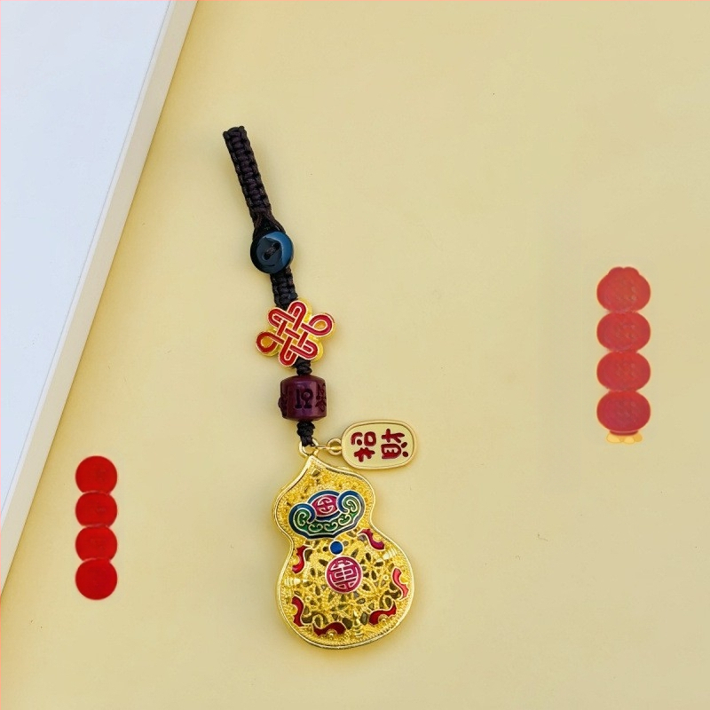 Szerencsés kulcstartó medál National Tide fejlett mobiltelefon-függő kulcstartó függő díszek ősi táska medál kreatív ajándék férfiaknak és nőknek