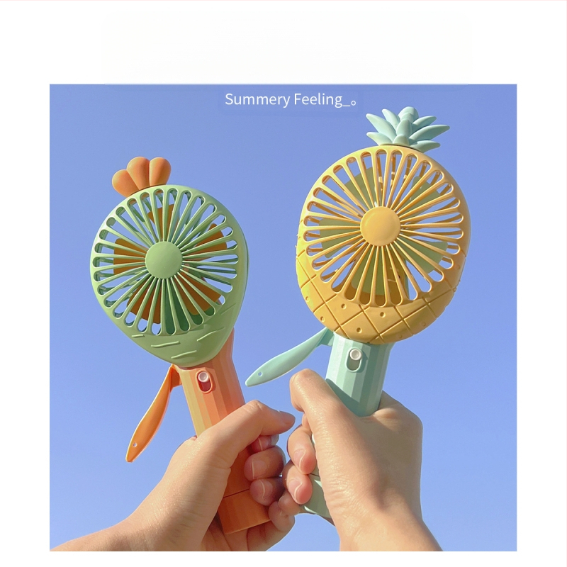 2023 Nyári új aranyos kacsa kéznyomás kis ventilátor nem fáj a kezeknek Gyermekek Kültéri aranyos mini kézi ventilátor éjszakai piaci stand