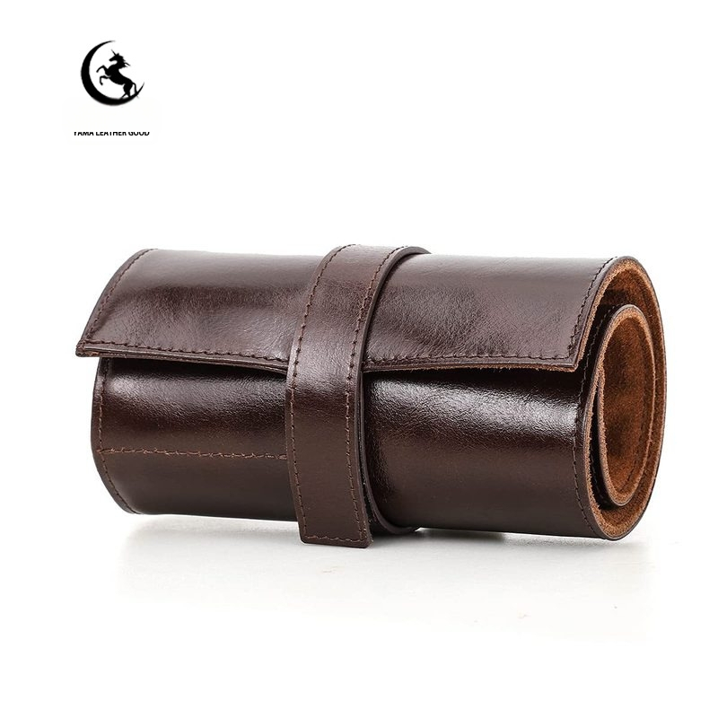 Europietiškos ir amerikietiškos karvės odos langinės, 7 dalių laikrodžių laikymo dėžutė, retro stiliaus, patogi, dulkėms atspari, įbrėžimams atspari odinė laikrodžių dėžutė.