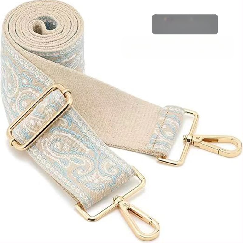 Rankinė per petį su itin plačiais aksesuarais, spalvinga rankinė, storas dirželis, ilgas pakaitinis dirželis, reguliuojamas universalus krepšys per petį