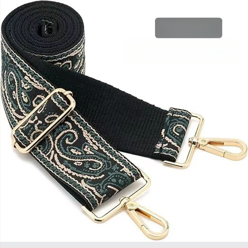 Rankinė per petį su itin plačiais aksesuarais, spalvinga rankinė, storas dirželis, ilgas pakaitinis dirželis, reguliuojamas universalus krepšys per petį