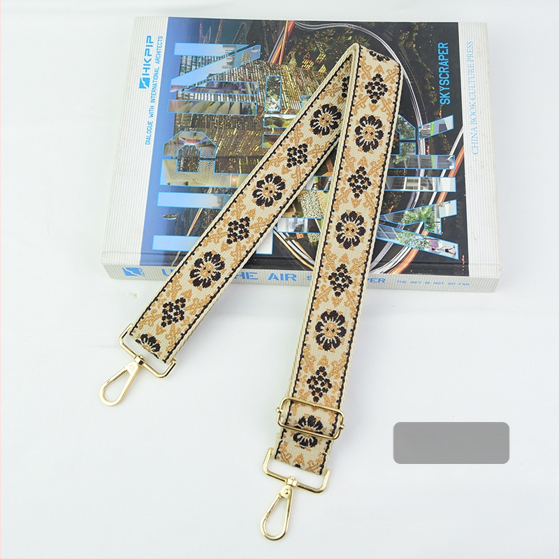 Rankinė per petį su itin plačiais aksesuarais, spalvinga rankinė, storas dirželis, ilgas pakaitinis dirželis, reguliuojamas universalus krepšys per petį