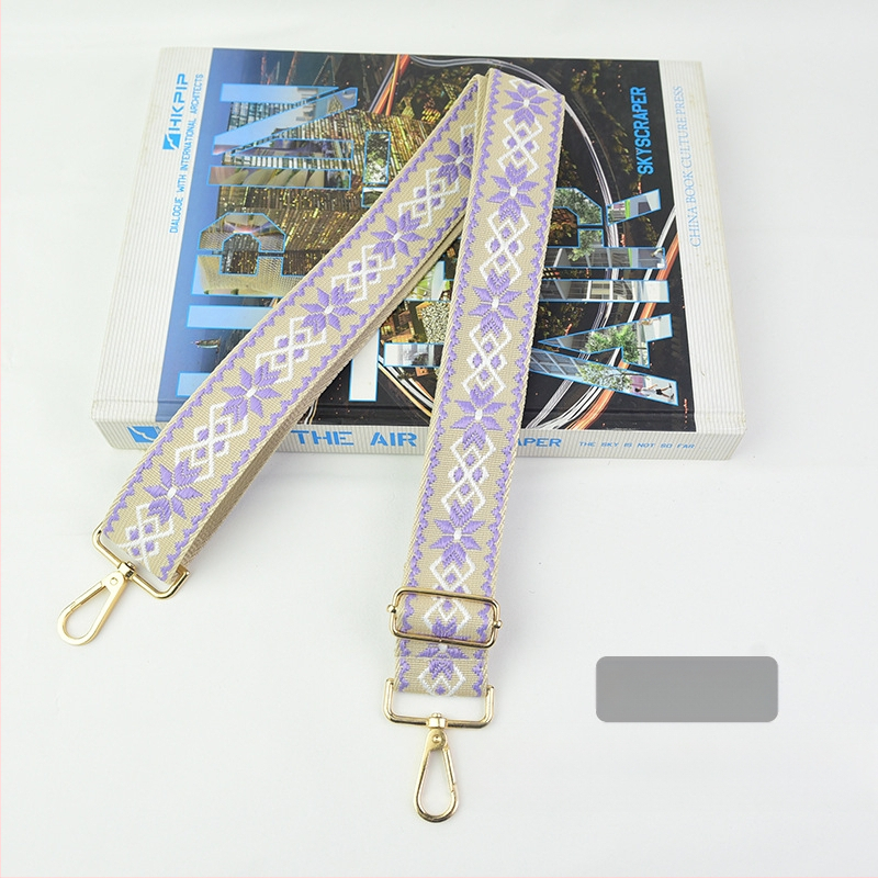 Rankinė per petį su itin plačiais aksesuarais, spalvinga rankinė, storas dirželis, ilgas pakaitinis dirželis, reguliuojamas universalus krepšys per petį