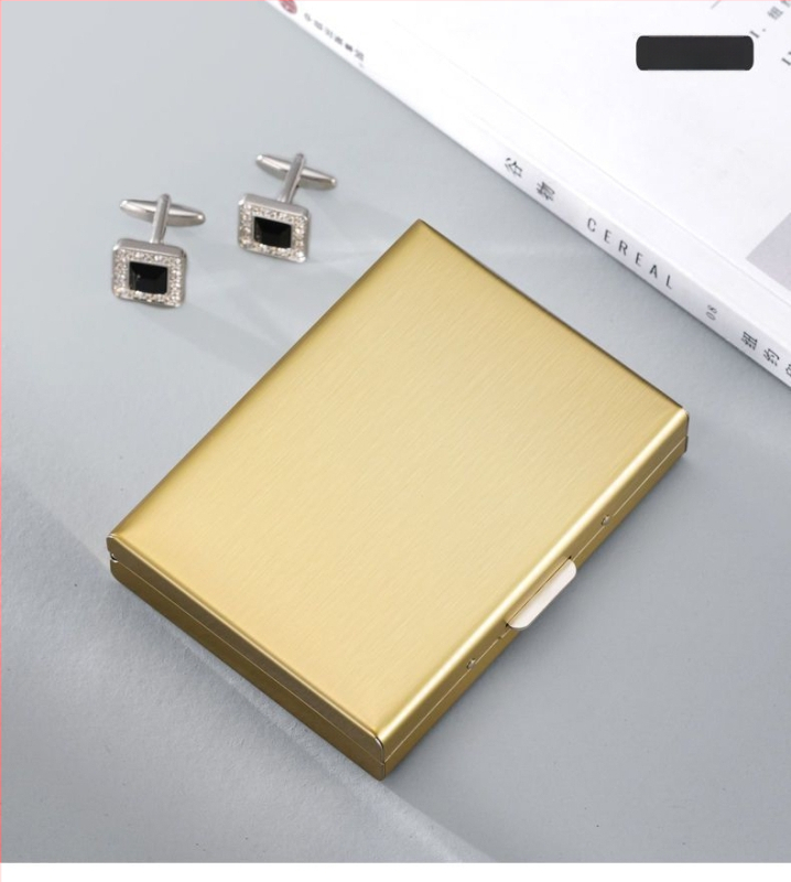 Uus 2024 roostevabast terasest kaardiümbris, magnetiline vargusvastane rahakott, mini lihtne kõrgekvaliteediline roostevabast terasest kaardiümbris, kaartide komplekt hulgimüügist