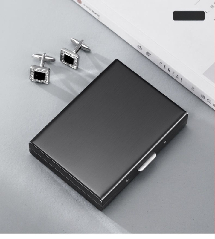 Uus 2024 roostevabast terasest kaardiümbris, magnetiline vargusvastane rahakott, mini lihtne kõrgekvaliteediline roostevabast terasest kaardiümbris, kaartide komplekt hulgimüügist