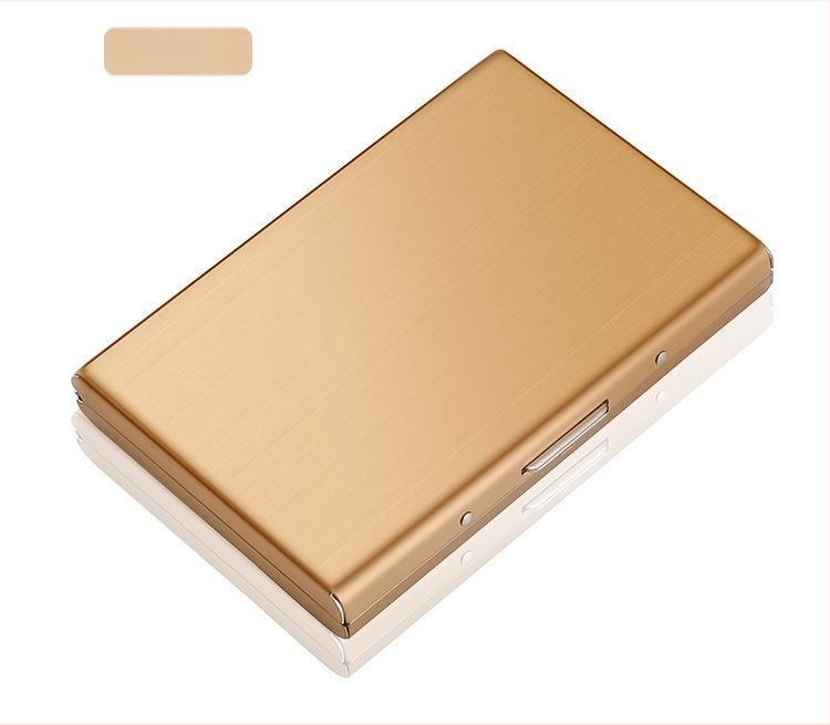 Uus 2024 roostevabast terasest kaardiümbris, magnetiline vargusvastane rahakott, mini lihtne kõrgekvaliteediline roostevabast terasest kaardiümbris, kaartide komplekt hulgimüügist