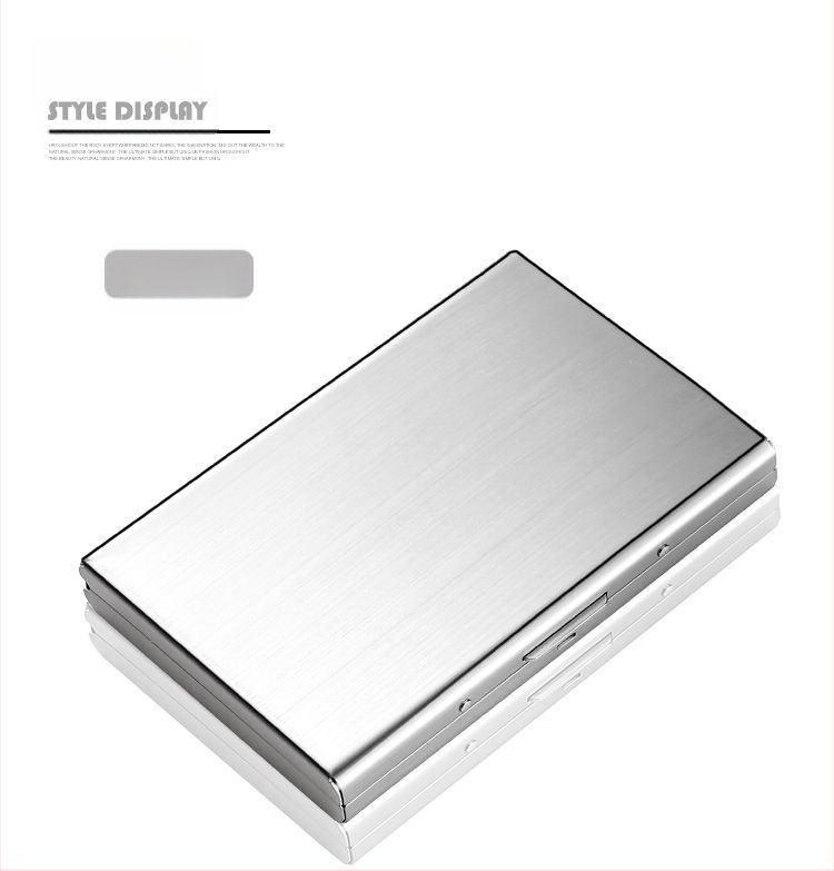 Uus 2024 roostevabast terasest kaardiümbris, magnetiline vargusvastane rahakott, mini lihtne kõrgekvaliteediline roostevabast terasest kaardiümbris, kaartide komplekt hulgimüügist