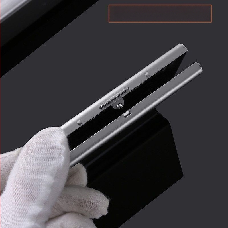 Uus 2024 roostevabast terasest kaardiümbris, magnetiline vargusvastane rahakott, mini lihtne kõrgekvaliteediline roostevabast terasest kaardiümbris, kaartide komplekt hulgimüügist