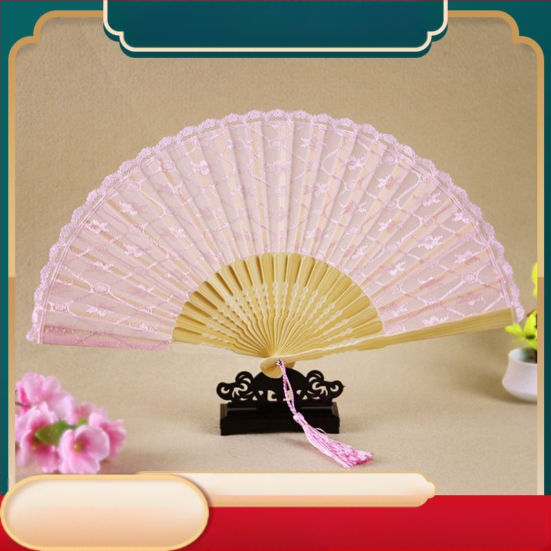 Euroopa stiilis printsess pitsist kokkupandav lehvik antiikne käsitöökingituslehv Lolita aksessuaaride tantsulehvikute põlvkonna allikatootjad