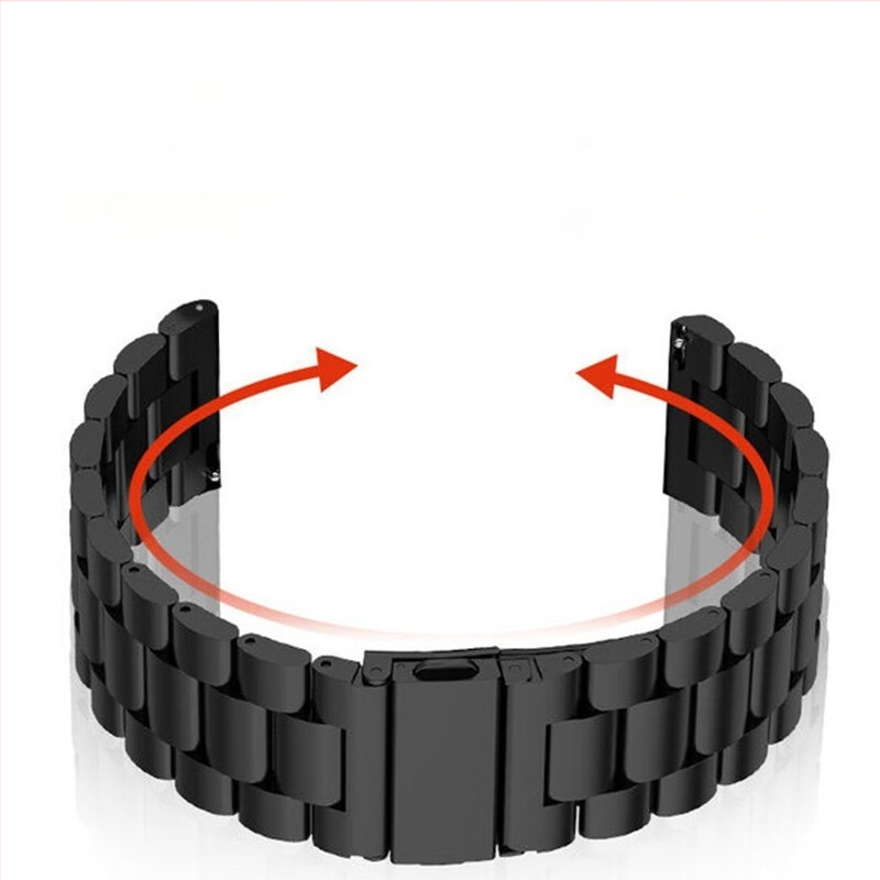 Apple iWatch órához, három gyöngyös, tömör okosóra szíjjal, S10, Huawei GT5, Samsung acélszíjjal