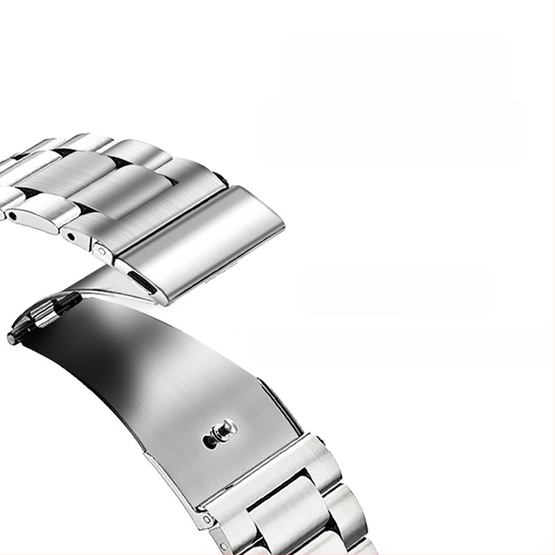 Apple iWatch órához, három gyöngyös, tömör okosóra szíjjal, S10, Huawei GT5, Samsung acélszíjjal