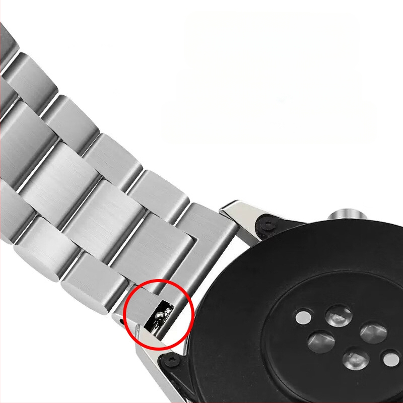 Apple iWatch órához, három gyöngyös, tömör okosóra szíjjal, S10, Huawei GT5, Samsung acélszíjjal