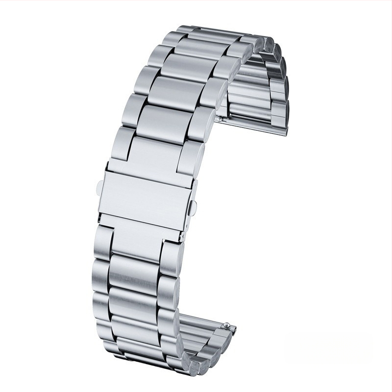 Apple iWatch órához, három gyöngyös, tömör okosóra szíjjal, S10, Huawei GT5, Samsung acélszíjjal