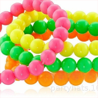 Amazoni kuum müük 1980ndate poissmeestepeo värviline neoonkaelakee käevõru komplekt 80ndate kostüümirekvisiidid