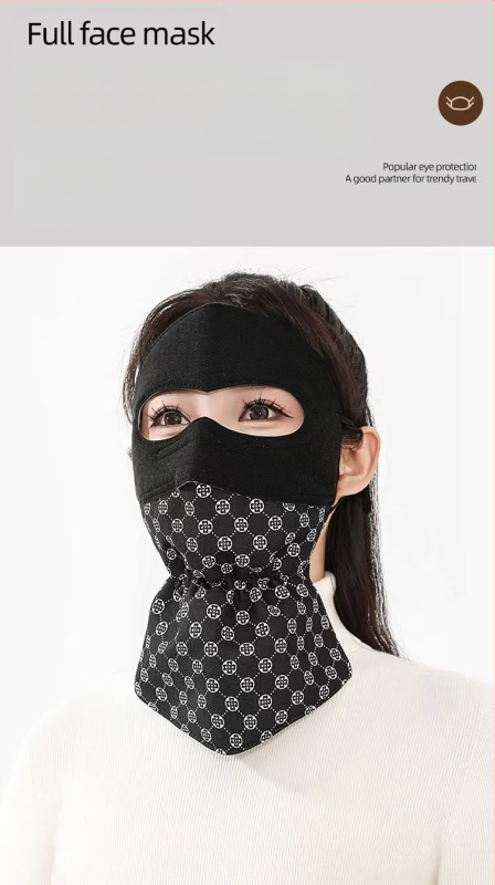 3D trimatė plaunama šilta, vėjui atspari kaukė. Madinga, universali kaklo apsaugos kaukė, padedanti išlaikyti šaltį.