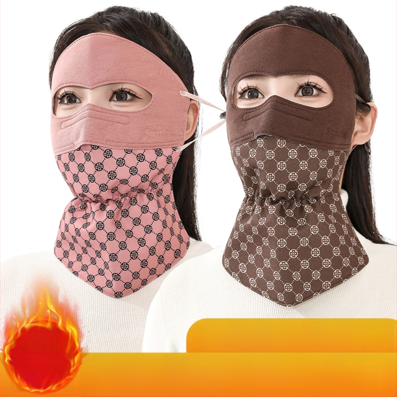 3D trimatė plaunama šilta, vėjui atspari kaukė. Madinga, universali kaklo apsaugos kaukė, padedanti išlaikyti šaltį.