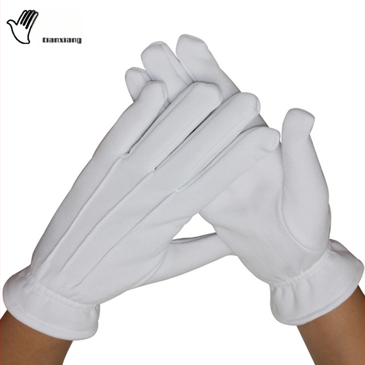 Téli, hárombordás bársonyból készült, bélelt fehér kesztyű, etikett, parádé, teljesítmény, szolgálat, védőkesztyű, csúszásgátló, meleg, hideg viseletre