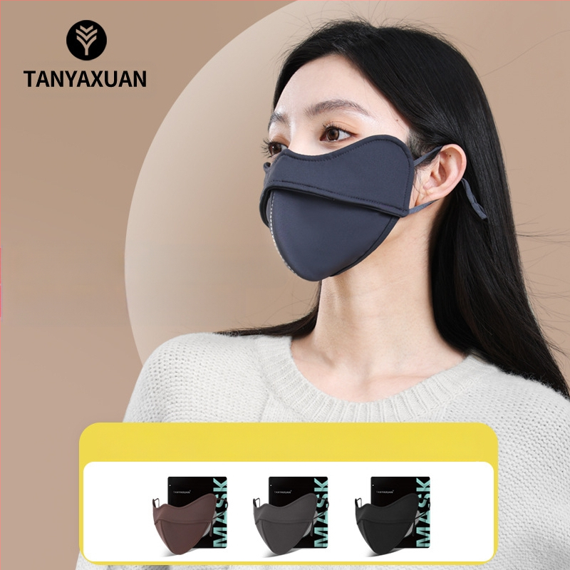 Nailoninė termo kaukė rudeniui ir žiemai su 5D nosies juostele, su fliso pamušalu, trimatė, unisex, atspari vėjui ir šalčiui, tinka važinėjimui dviračiu ir slidinėjimui, tiesiogiai iš gamyklos.