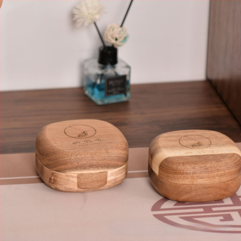 Kūrybinė akacijos medžio papuošalų dėžutė, staliniai auskarai, apyrankės, papuošalų pakavimo dėžutė, medžio masyvo nešiojamų papuošalų medinė dėžutė