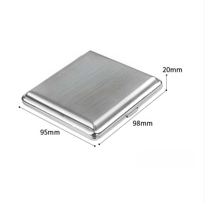 Faragott cigarettadoboz 20 darabos hordozható férfi személyre szabott kreatív nyomásálló fém cigarettadoboz cigarettacsipesz c9251