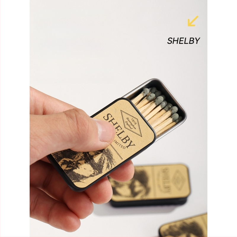 Täiustatud Shelby matšivalgusti, luksuslik plekkkarp, veresaun, gangster, sama stiil, võõras tuli, vanamoodne vintage-matš, kõrge värviväärtus.