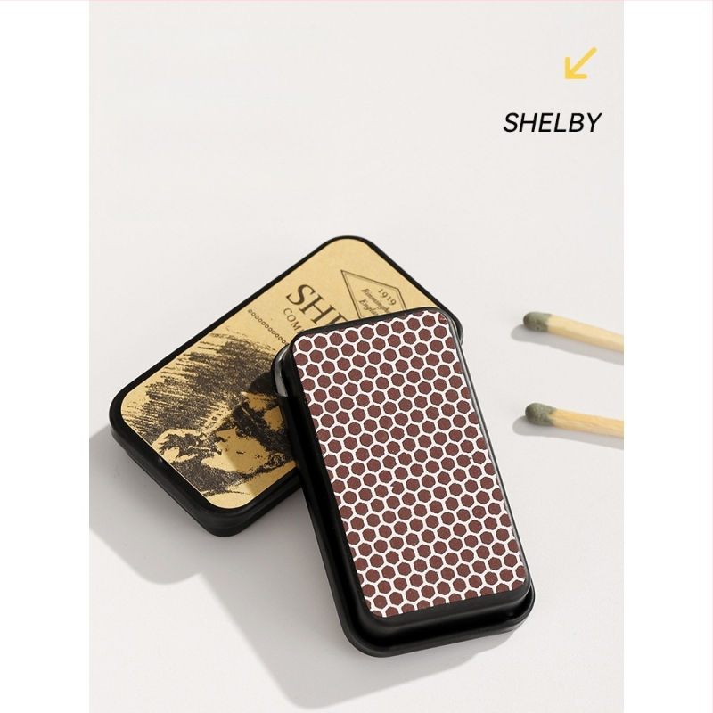 Täiustatud Shelby matšivalgusti, luksuslik plekkkarp, veresaun, gangster, sama stiil, võõras tuli, vanamoodne vintage-matš, kõrge värviväärtus.