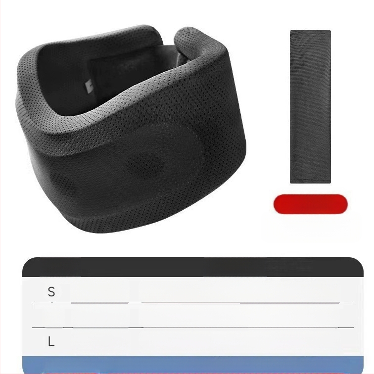 Kaklo apsaugos kaklo įtvaras su apsauga nuo išlinkimo. Artefaktinis kaklo korekcijos įtvaras. Fiksuota kaklo stuburo atrama. Biuro reikmenys namams. Kaklo įtvaras.