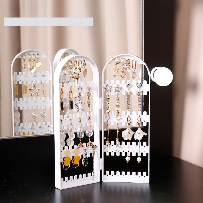 Papuošalų laikymo lentynėlė, auskarų laikiklis, auskarai, pakabukas, papuošalų parduotuvė, papuošalų laikymo dėžutė, auskarų laikiklis, karolių demonstracinė lentynėlė