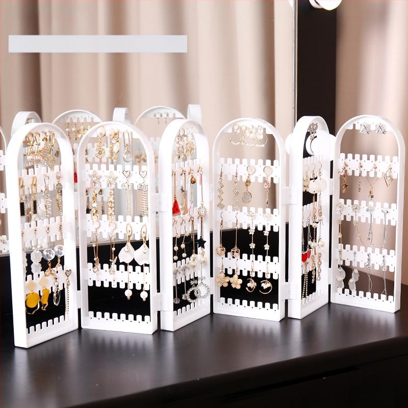 Papuošalų laikymo lentynėlė, auskarų laikiklis, auskarai, pakabukas, papuošalų parduotuvė, papuošalų laikymo dėžutė, auskarų laikiklis, karolių demonstracinė lentynėlė