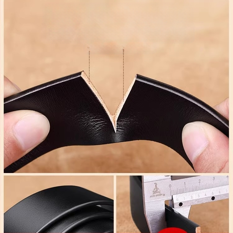 Paul férfi öv, valódi bőr, csúcskategóriás tűcsatos marhabőr öv, férfi üzleti egyszerű nadrágöv, férfi eredeti nagykereskedelem