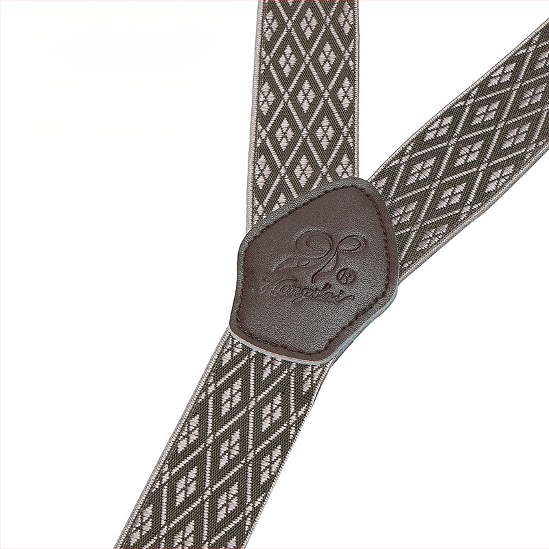 Határokon átnyúló ellátású bőr férfi pántos, erős felnőtt Y alakú öltöny, brit hatkapcsos nadrágtartó, nagykereskedelem