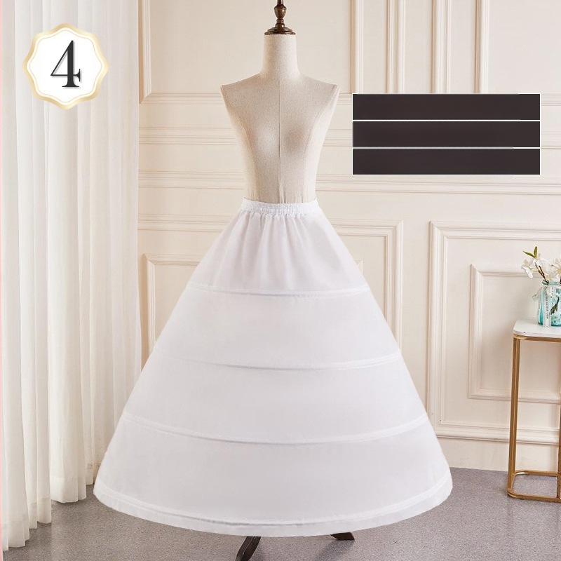 Kāzu kleitas svārki visu veidu glīta vidukļa palielināšana Super baldahīns ar kaulu oderi Lolita ziedu kāzu apakšsvārki vairumtirdzniecībā