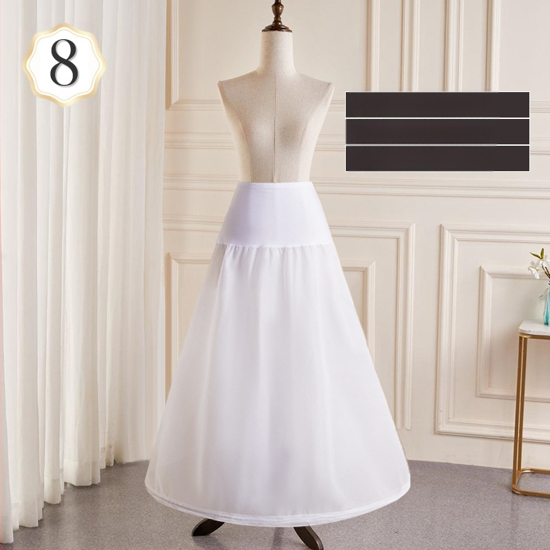 Kāzu kleitas svārki visu veidu glīta vidukļa palielināšana Super baldahīns ar kaulu oderi Lolita ziedu kāzu apakšsvārki vairumtirdzniecībā