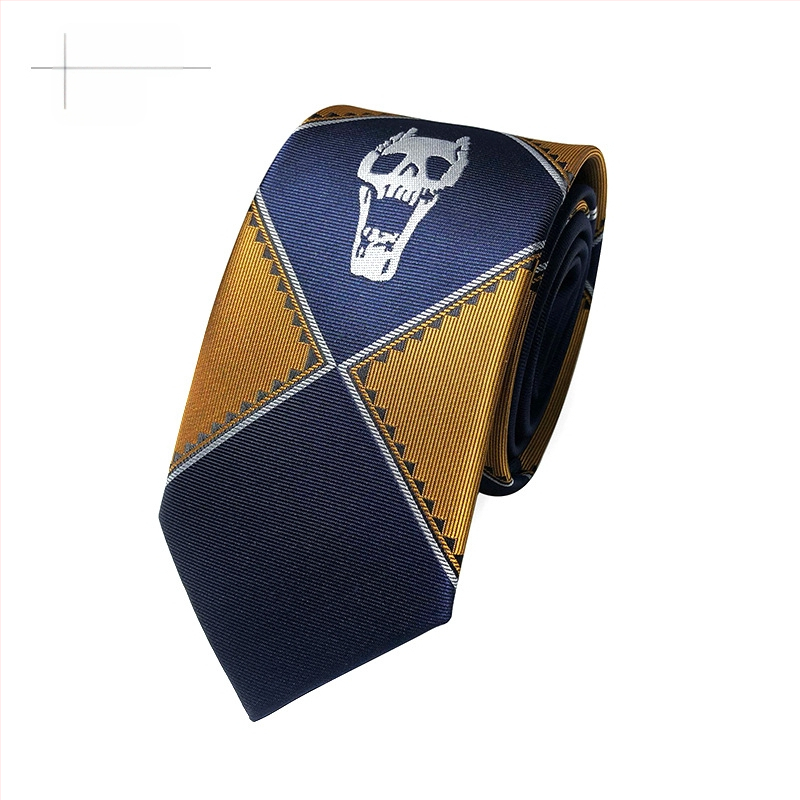 Koponya nyakkendő japán kiadás JOJO Kira Yoshio JK Anime Zipper kézjáték Csodálatos kaland Karácsony Halloween