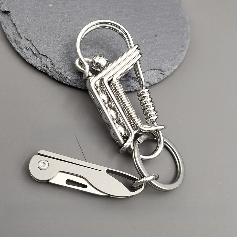 304 rozsdamentes acél kulcstartó férfi madár kézzel készített barkács személyiség testreszabott tartós derékra akasztható autólánc 2025 új