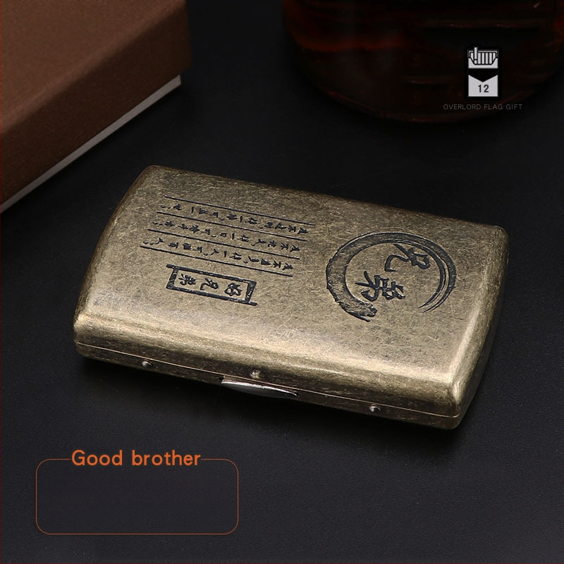 Nagy értékű női cigarettadoboz, ultravékony, dombornyomott, dupla nyitott fémdoboz, Constantine cigarettadoboz, turisztikai ajándéktárgyak