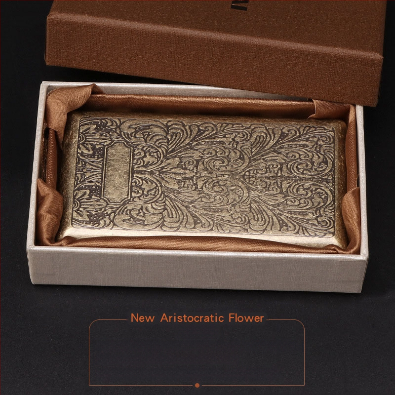 Nagy értékű női cigarettadoboz, ultravékony, dombornyomott, dupla nyitott fémdoboz, Constantine cigarettadoboz, turisztikai ajándéktárgyak
